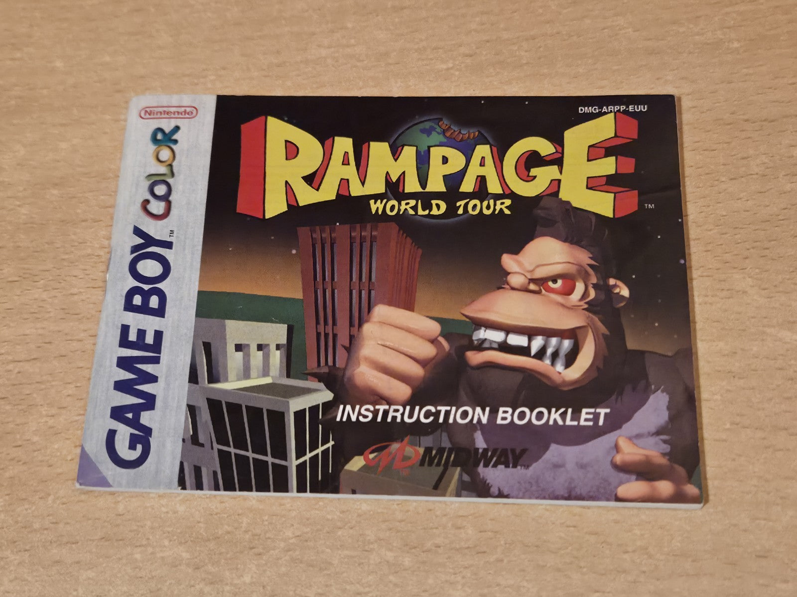 Nintendo Game Boy Color Rampage World Tour Spielanleitung EUR