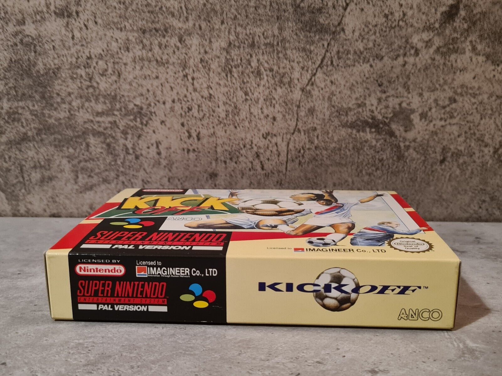 SNES Super Nintendo Kick Off mit OVP und Anleitung UKV - T-Retro-Games 