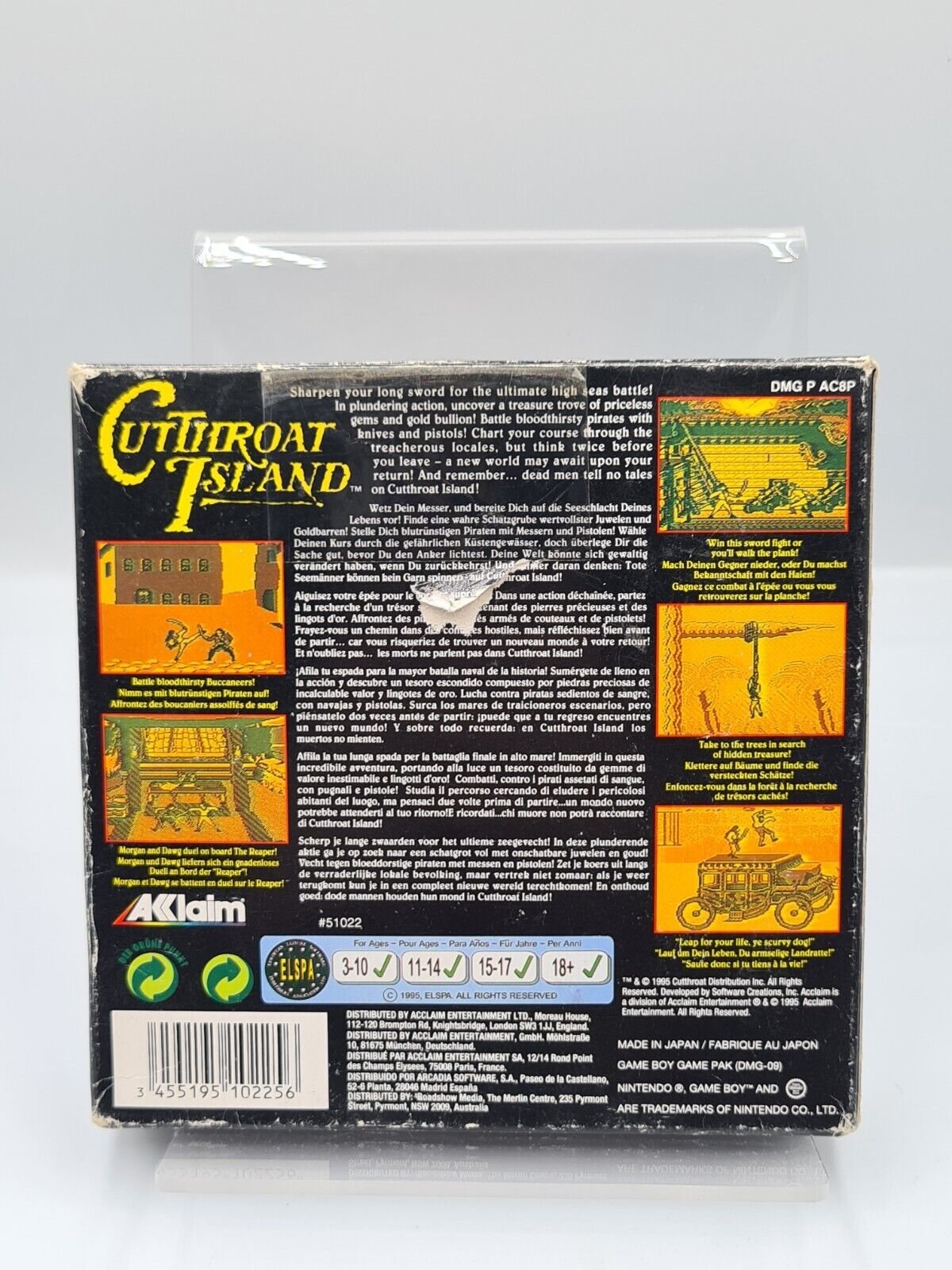 Nintendo Game Boy Classic Cutthroat Island mit OVP und Anleitung EUR - T-Retro-Games 