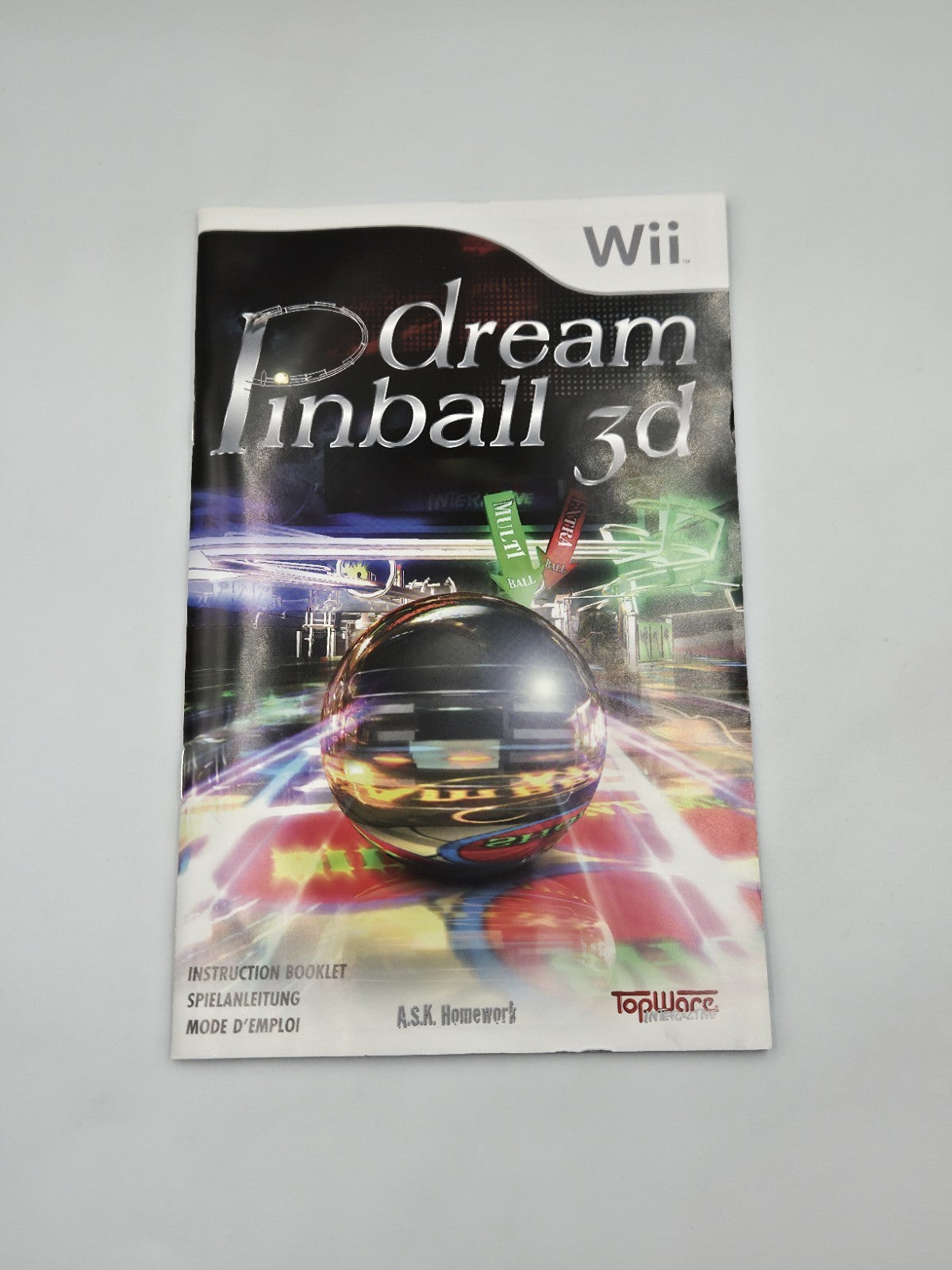 Nintendo Wii Spiel Dream Pinball 3d mit OVP und Anleitung Multilingual