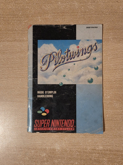 SNES Super Nintendo Pilotwings Spielanleitung Instruction Booklet FAH