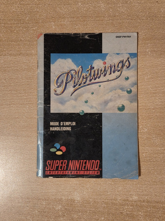 SNES Super Nintendo Pilotwings Spielanleitung Instruction Booklet FAH