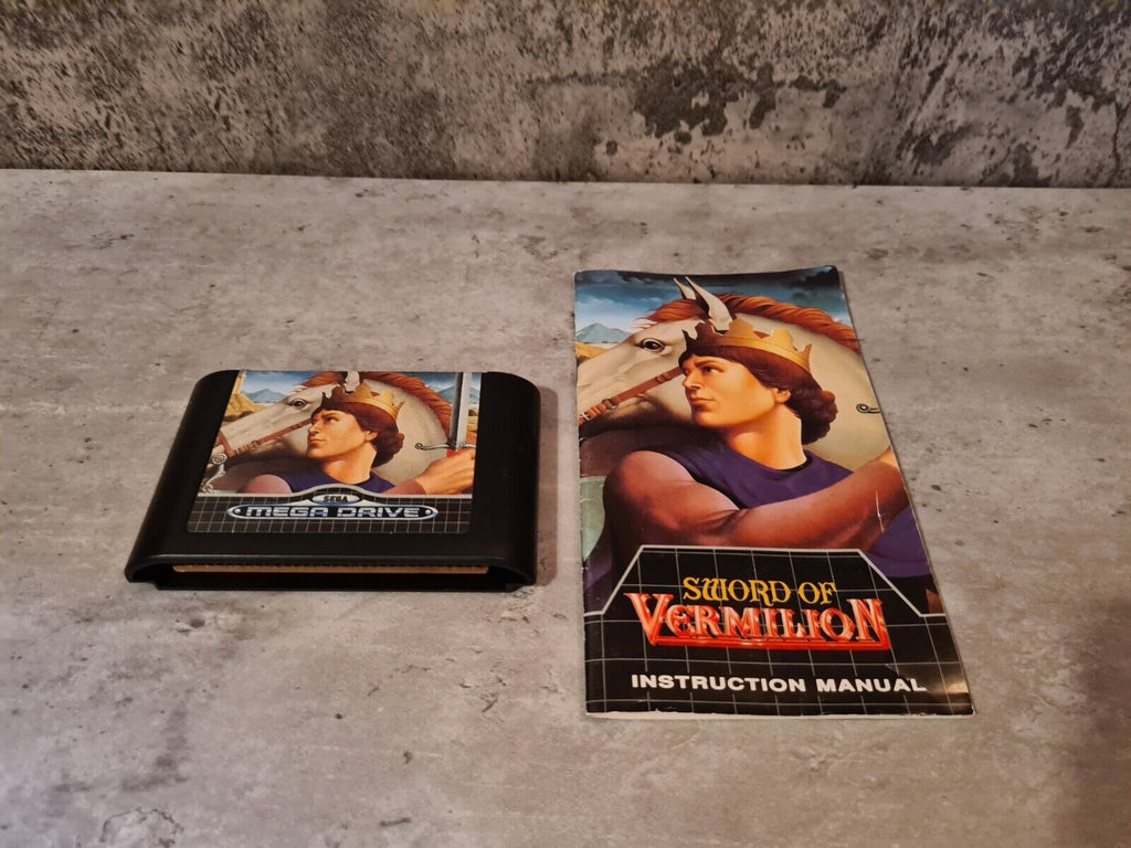 Sega Mega Drive Spiel Sword of Vermillion mit OVP und Anleitung - T-Retro-Games 