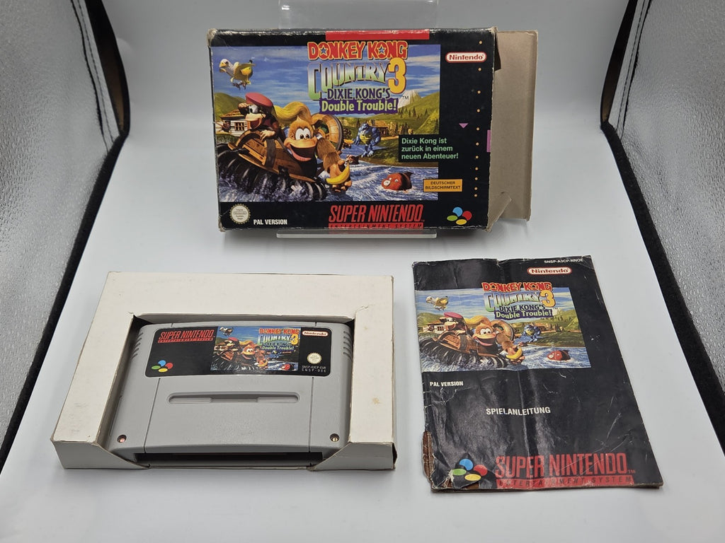 SNES Donkey Kong Country 3 Dixie Kong's Double Trouble! + OVP + Anleitung EUR