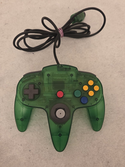 Nintendo 64 N64 Konsole Clear Green  Jungle Green  + Controller + Kabel USA
