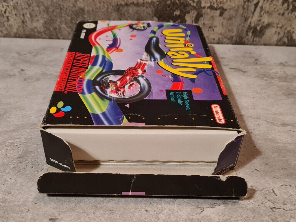 SNES Super Nintendo Unirally mit OVP und Anleitung NOE - T-Retro-Games 