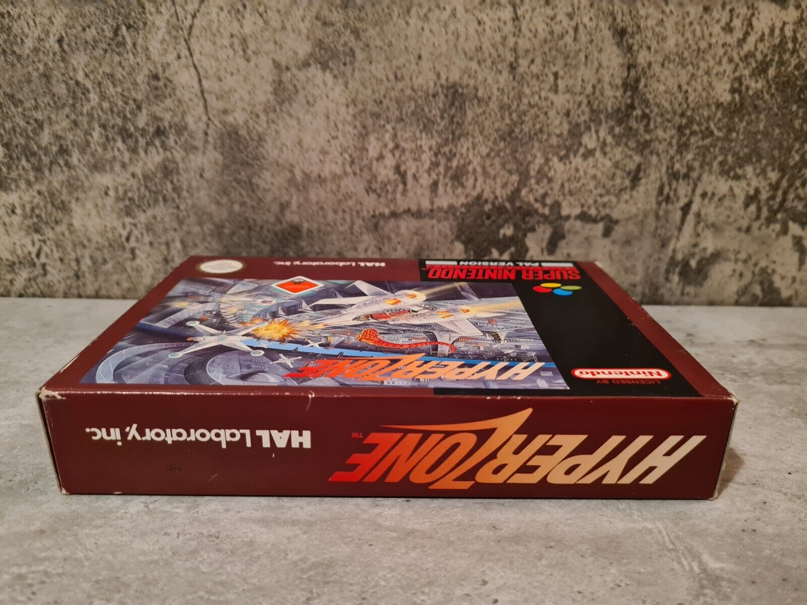 SNES Super Nintendo HyperZone mit OVP und Anleitung NOE - T-Retro-Games 