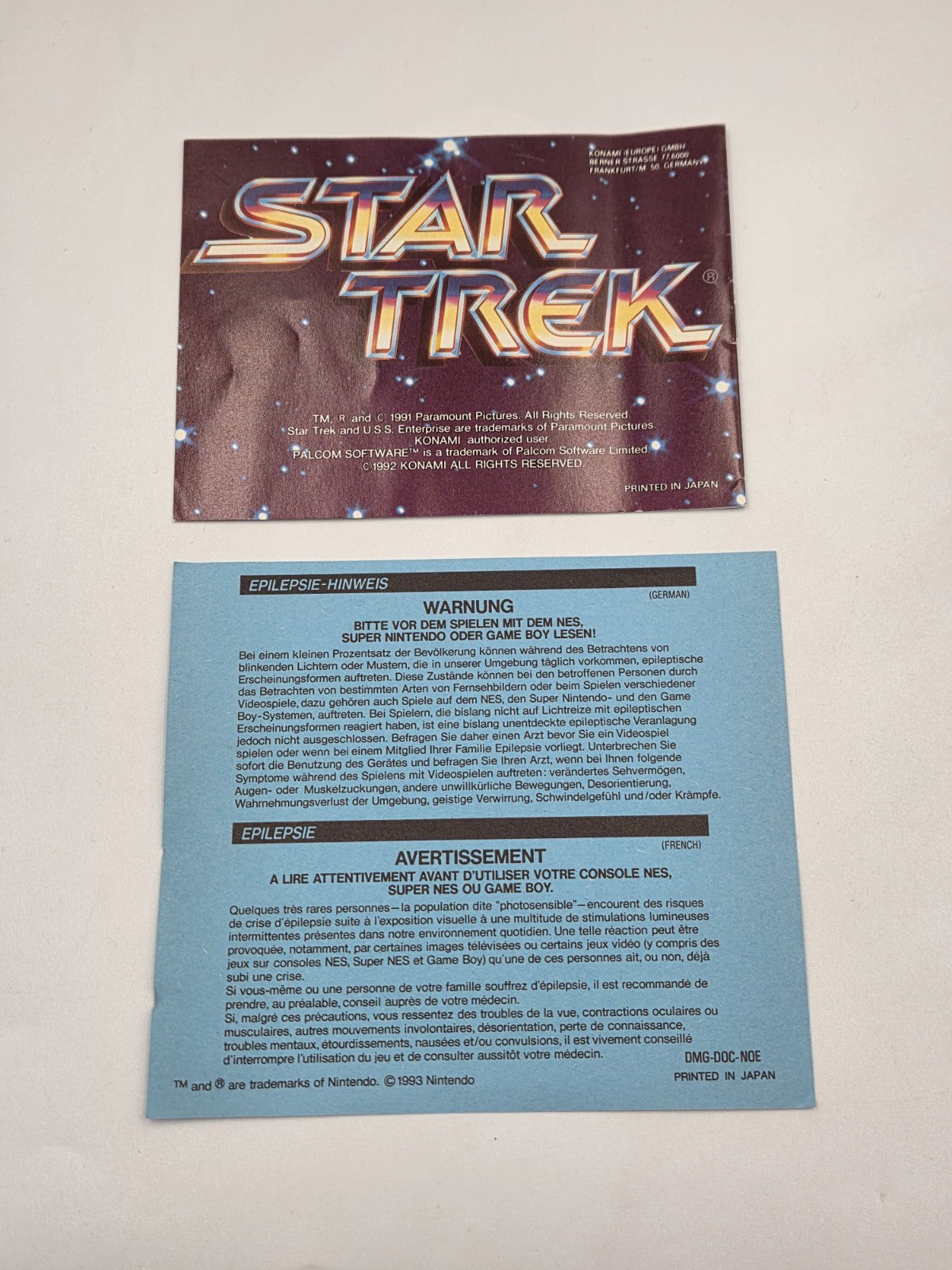 Game Boy Classic Spiel Star Trek 25th Anniversary mit OVP und Anleitung NOE