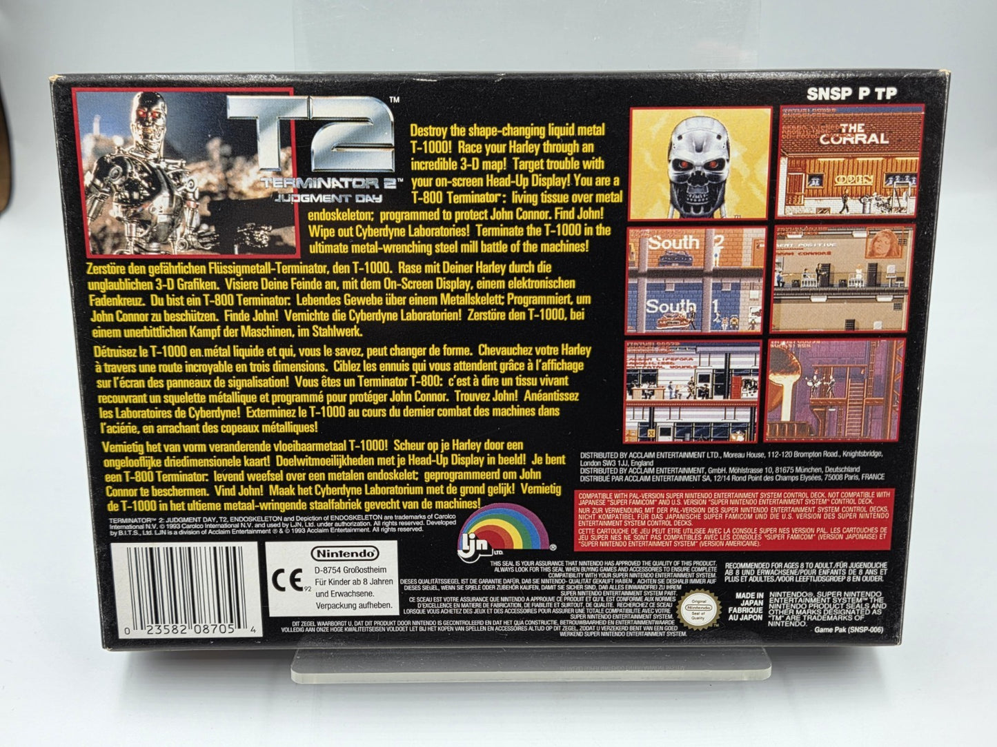 SNES Super Nintendo T2 Terminator 2 Judgment Day mit OVP und Anleitung NOE