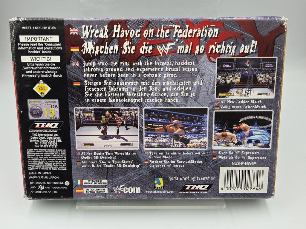N64 Nintendo 64 WWF No Mercy mit OVP und Anleitung EUR