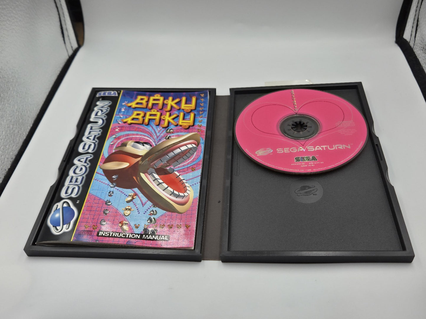 Sega Saturn Spiel Baku Baku mit OVP und Anleitung Multi Language 
