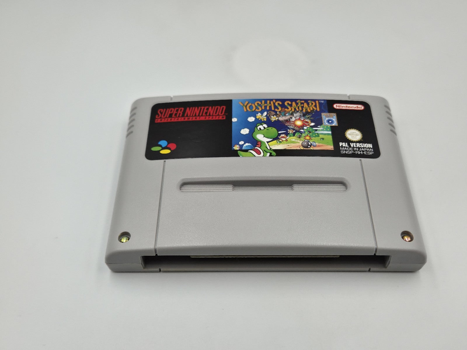 SNES Super Nintendo Spiel Yoshi's Safari mit OVP und Anleitung ESP