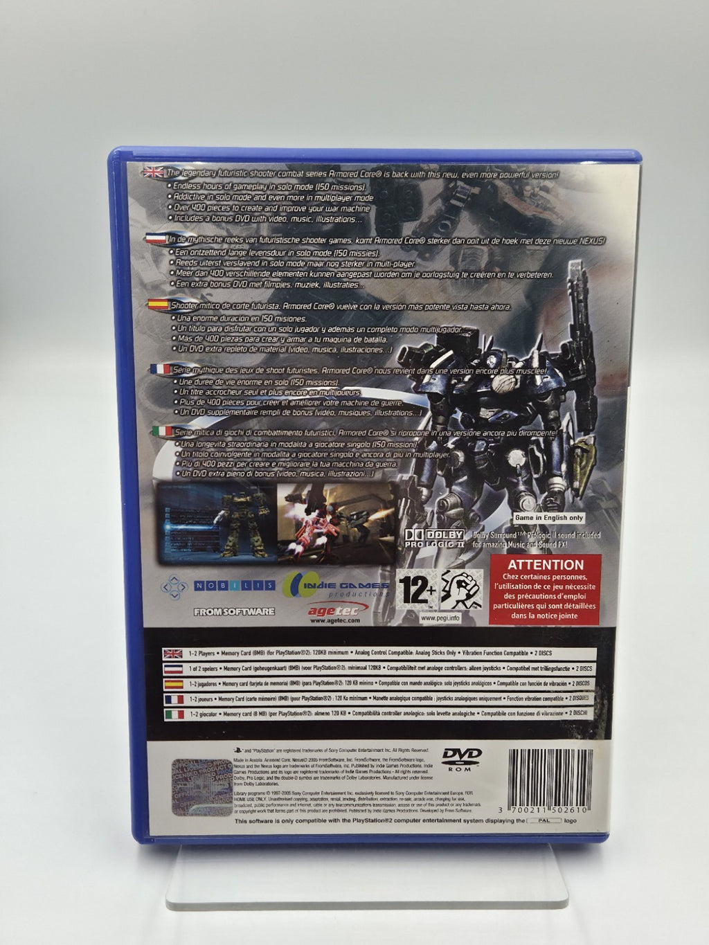 PS2 Playstation 2 Armored Core Nexus + OVP + Anleitung Multilanguage 2  Discs