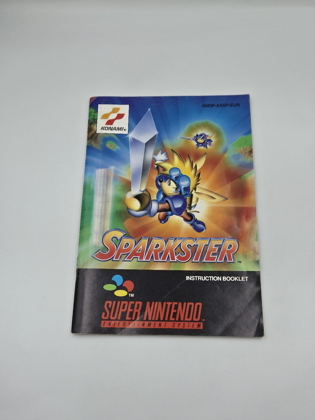 SNES Super Nintendo Spiel Sparkster mit OVP und Anleitung EUR