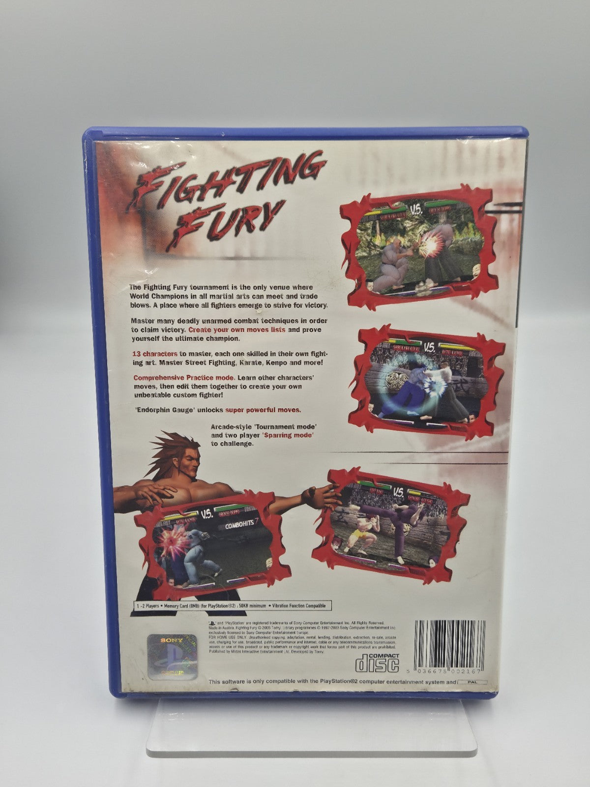PS2 Playstation 2 Spiel Fighting Fury mit OVP und Anleitung Englisch