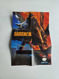 Nintendo Game Boy Classic Darkman Poster Map Flyer Insert USA