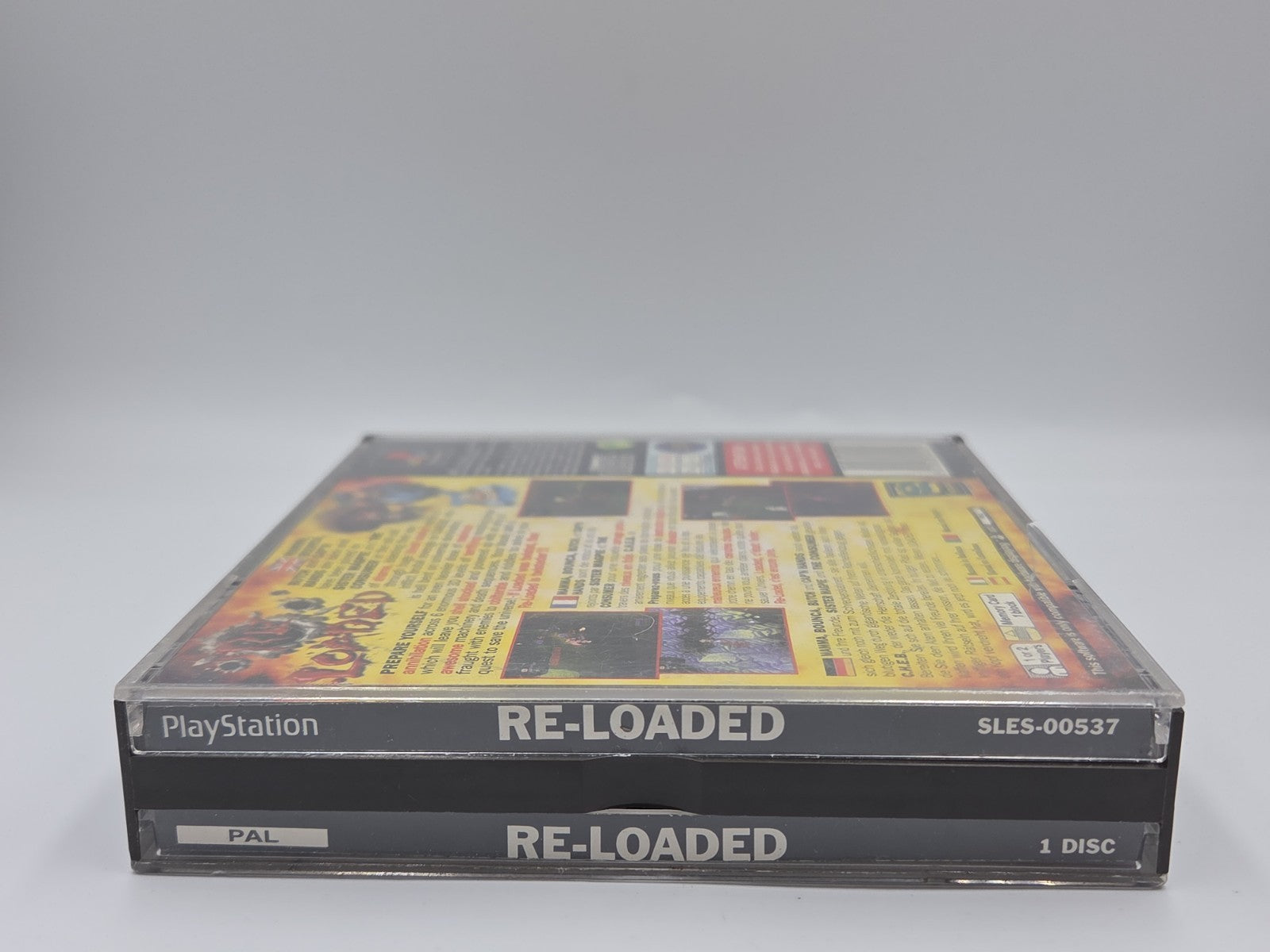 PS1 Playstation 1 Spiel Re-Loaded mit OVP und Anleitung Multilingual