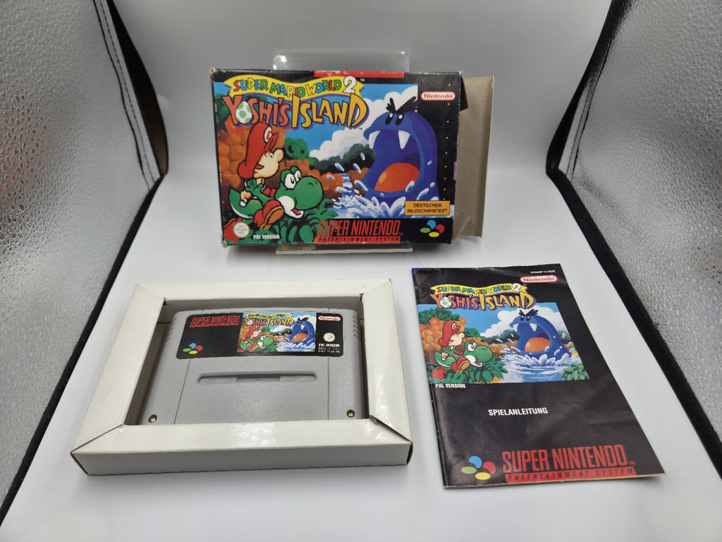 SNES Super Nintendo Super Mario World 2: Yoshi's Island mit OVP + Anleitung NOE