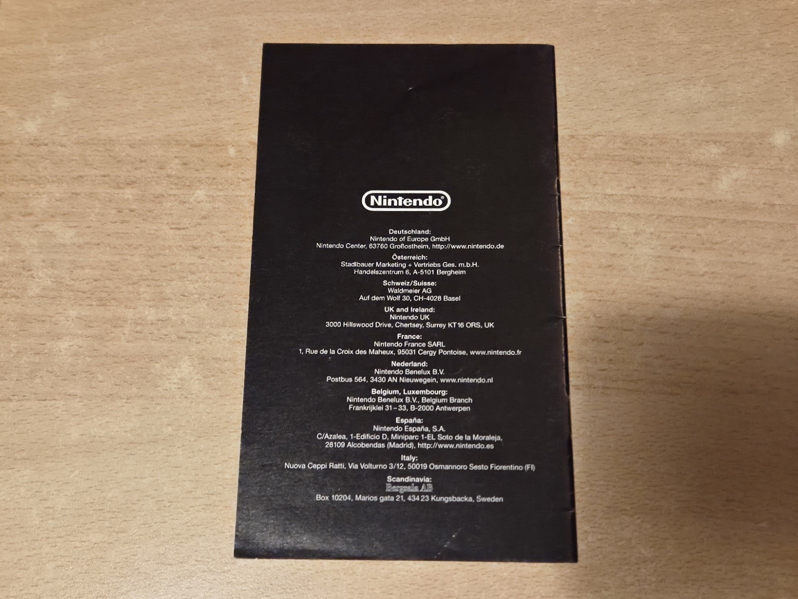 N64 Nintendo 64 Controller Pak  Spielanleitung Instruction Booklet EUR