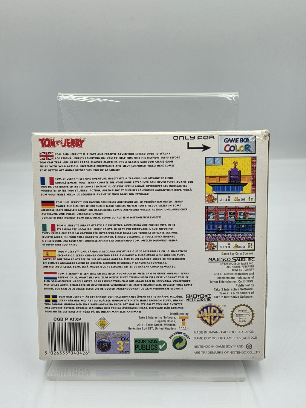 Nintendo Game Boy Color Tom and Jerry mit OVP und Anleitung EUR - T-Retro-Games 