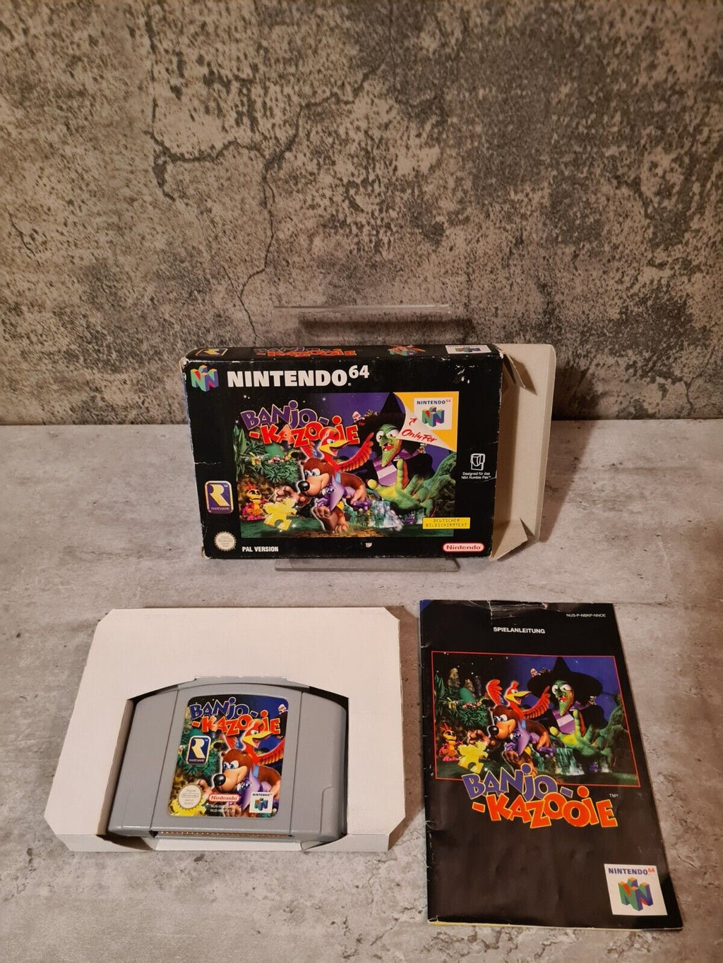 N64 Nintendo 64 Banjo Kazooie mit OVP und Anleitung NOE - T-Retro-Games 