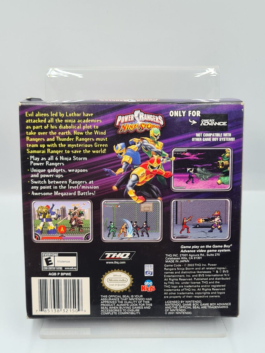 Nintendo Game Boy Advance Power Rangers Ninja Storm mit OVP und Anleitung USA - T-Retro-Games 