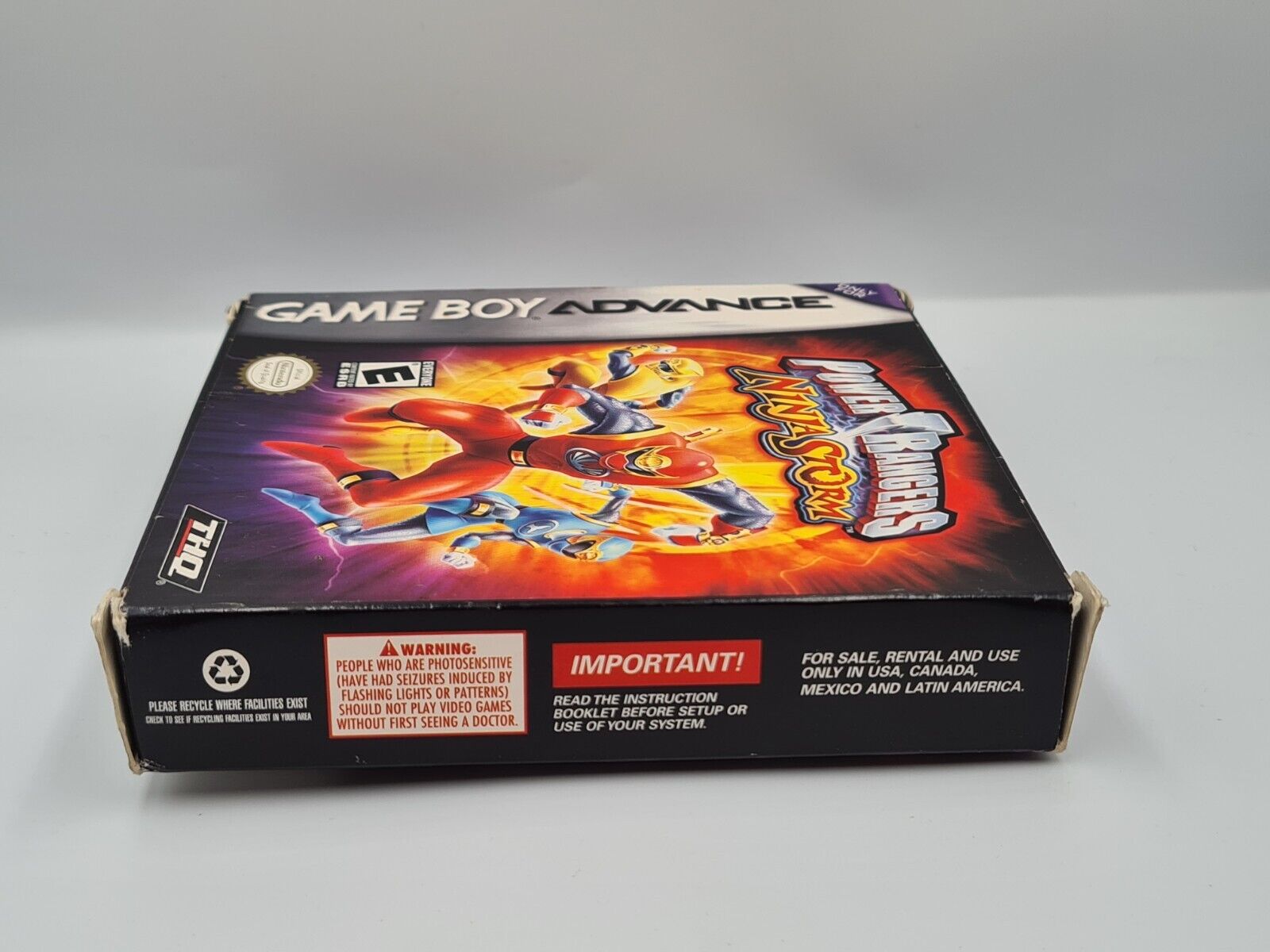 Nintendo Game Boy Advance Power Rangers Ninja Storm mit OVP und Anleitung USA - T-Retro-Games 