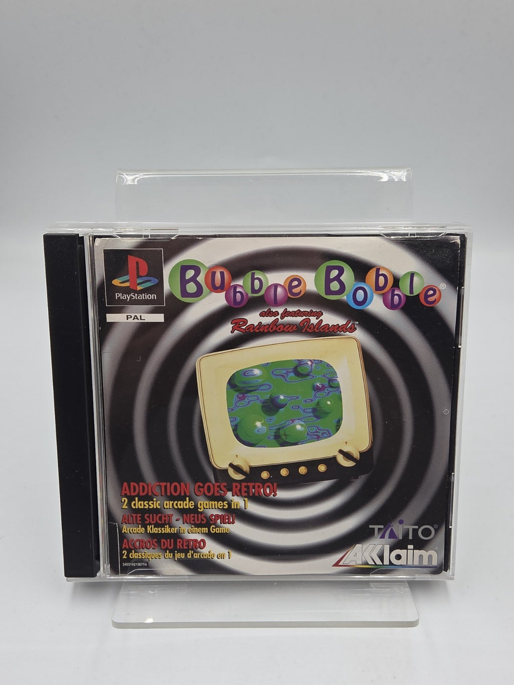 PS1 Spiel Bubble Bobble also featuring Rainbow Islands mit OVP und Anleitung 