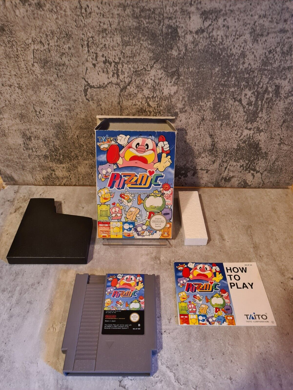 NES Puzznic mit OVP und Anleitung NOE - T-Retro-Games 