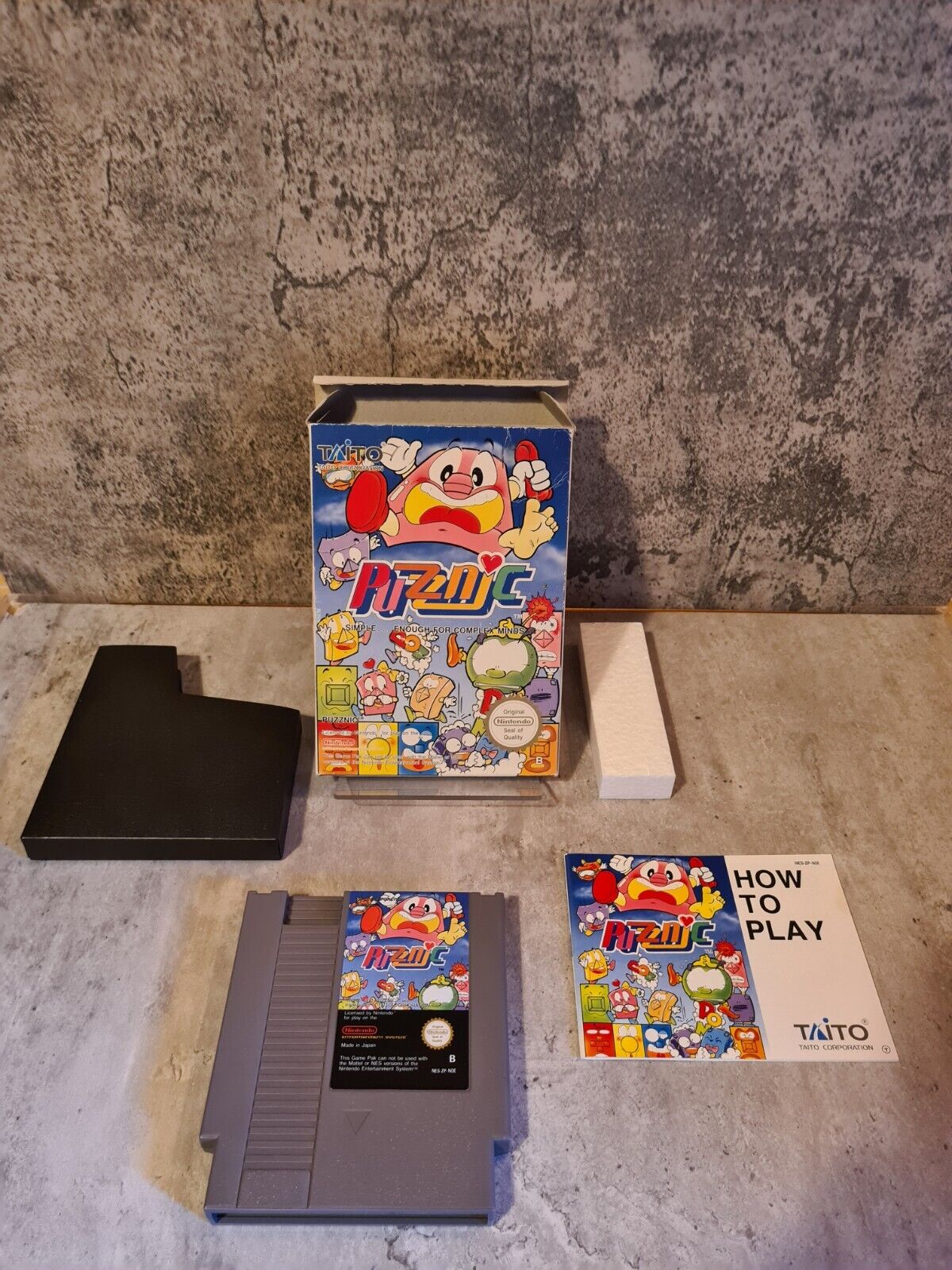 NES Puzznic mit OVP und Anleitung NOE - T-Retro-Games 
