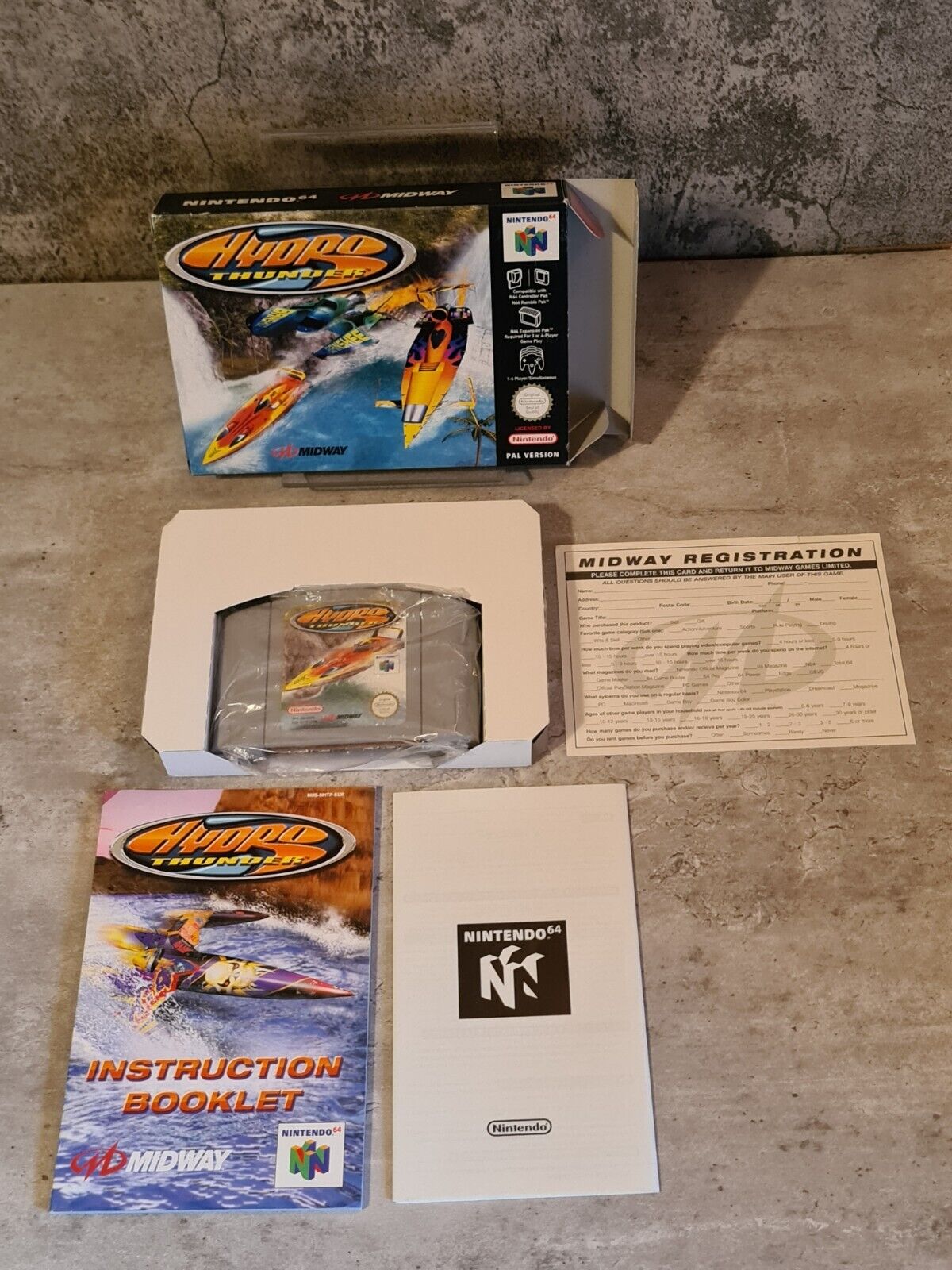 N64 Nintendo 64 Hydro Thunder mit OVP und Anleitung EUR - T-Retro-Games 