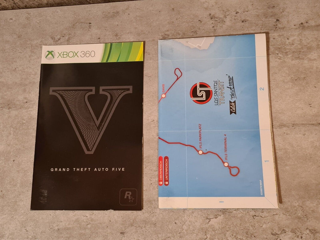 XBOX360 Grand Theft Auto Five mit OVP und Anleitung Deutsch 2 Discs - T-Retro-Games 