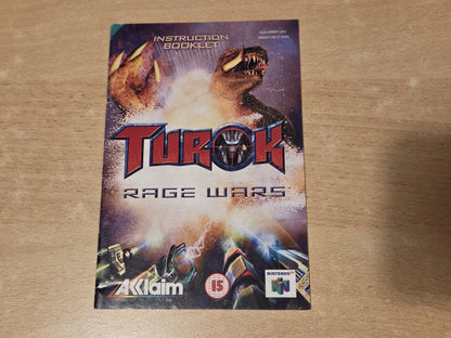 N64 Nintendo 64 Turok Rage Wars Spielanleitung Instruction Booklet UKV