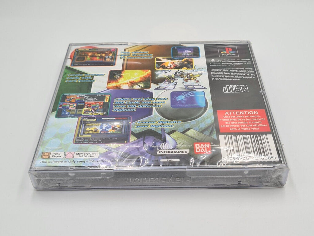 PS1 Playstation 1 Digimon Digital Card Battle Sealed Neu New Englisch - T-Retro-Games 