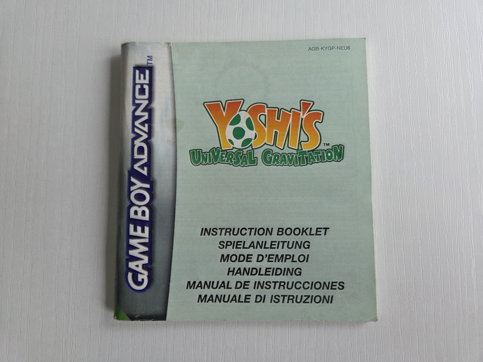 Nintendo Game Boy Advance Yoshi's Universal Gravitation Spielanleitung NEU6