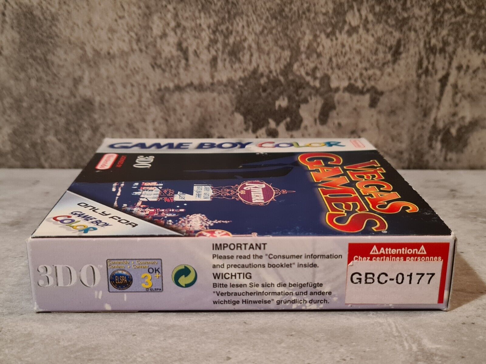 Nintendo Game Boy Color Spiel Vegas Games mit OVP und Anleitung EUR - T-Retro-Games 