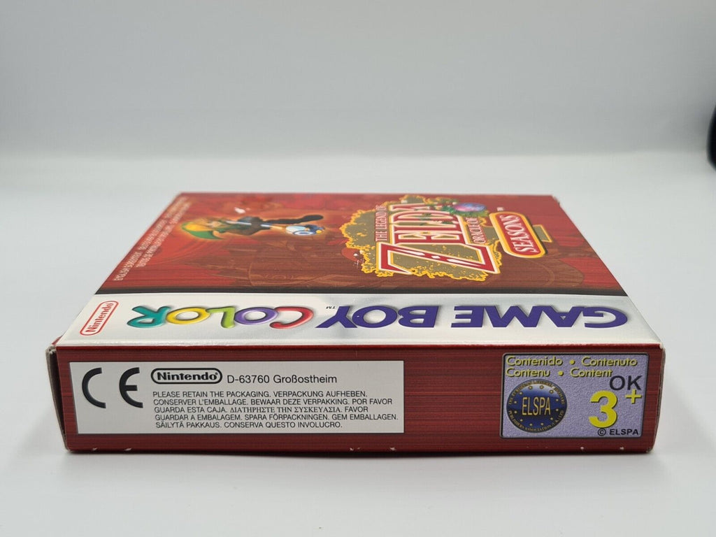 Game Boy Color The Legend of Zelda Oracle of Seasons mit OVP und Anleitung EUR - T-Retro-Games 