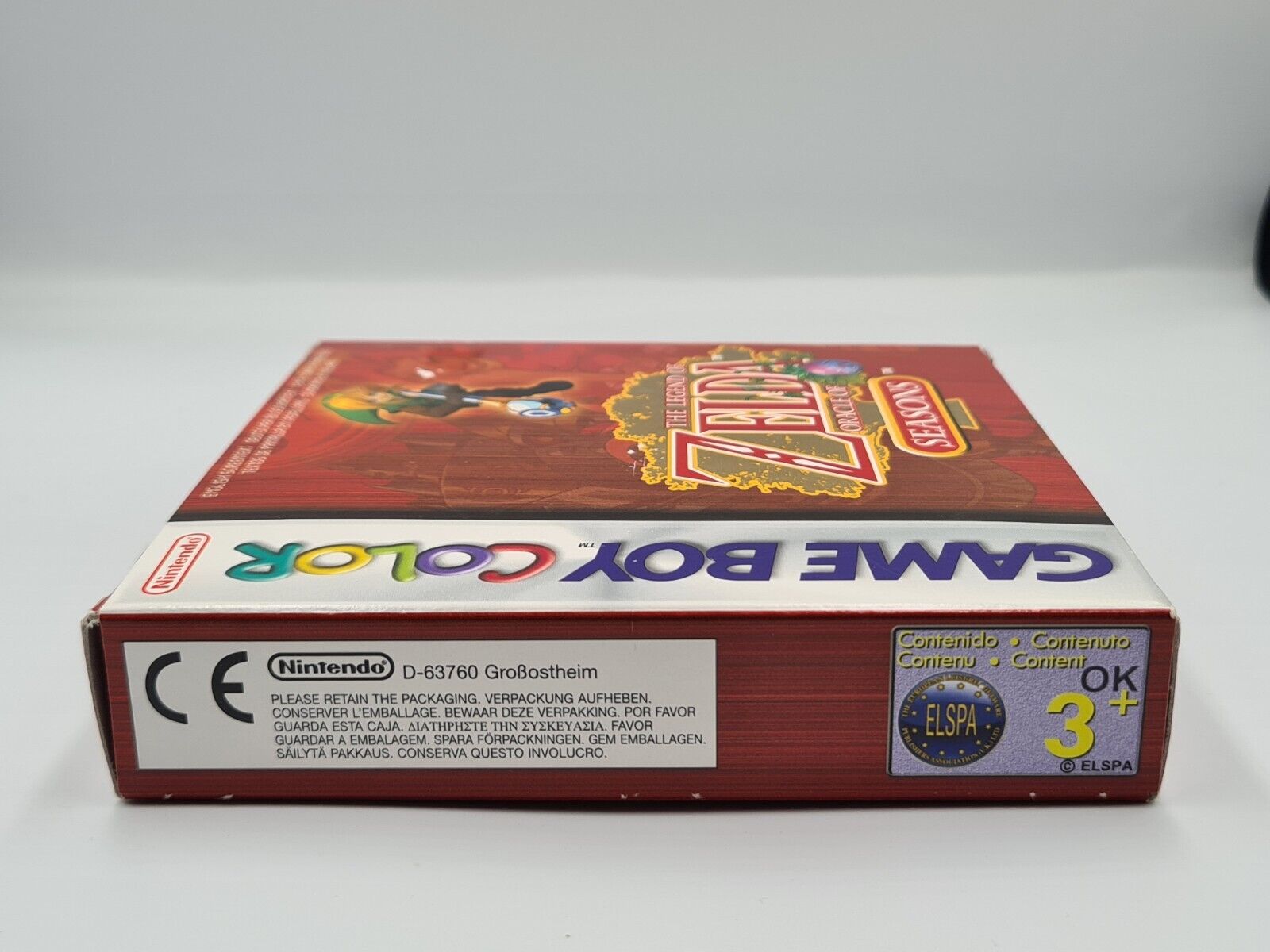 Game Boy Color The Legend of Zelda Oracle of Seasons mit OVP und Anleitung EUR - T-Retro-Games 