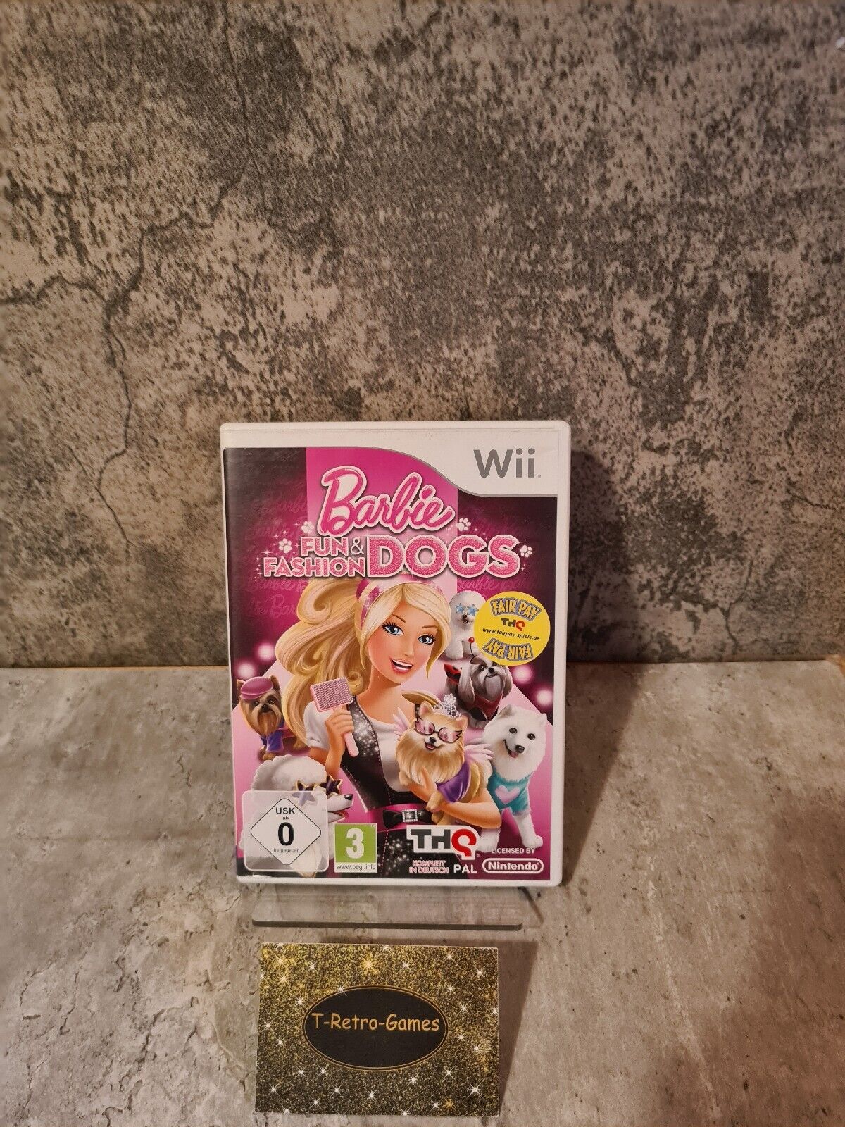 Nintendo Wii Spiel Barbie Dogs Fun & Fashion mit OVP und Anleitung GER - T-Retro-Games 
