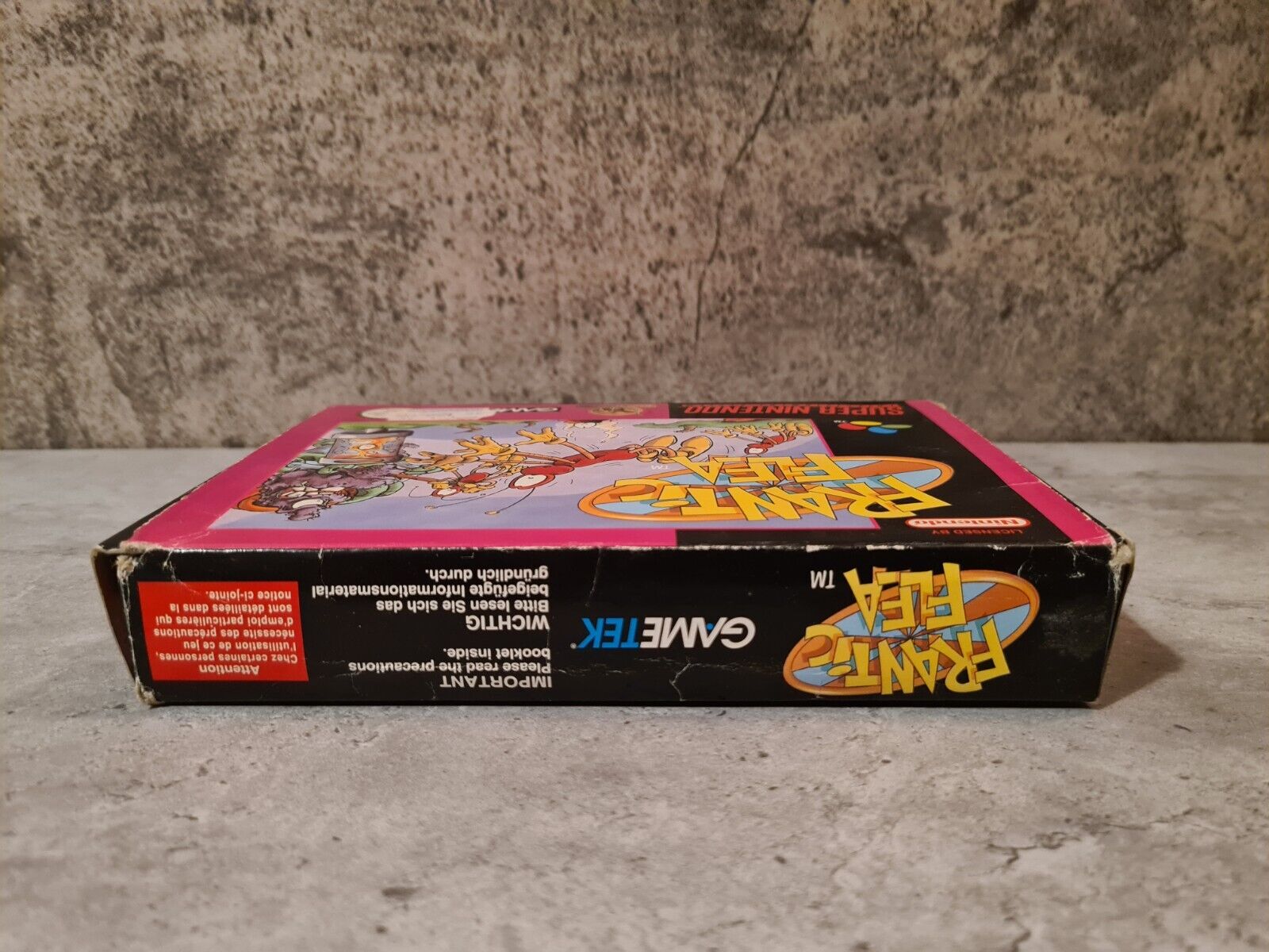 SNES Super Nintendo Frantic Flea mit OVP und Anleitung EUR - T-Retro-Games 