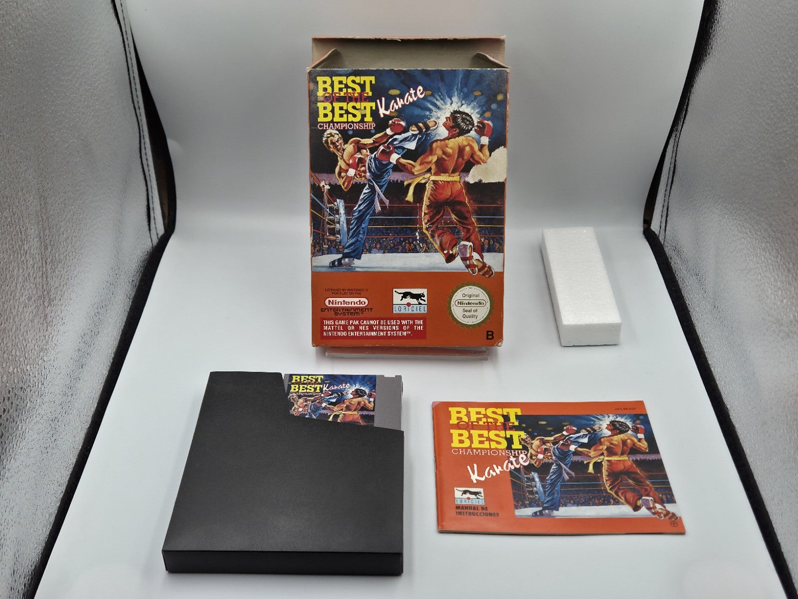 Nintendo NES Spiel Best of The Best Championship Karate mit OVP + Anleitung ESP