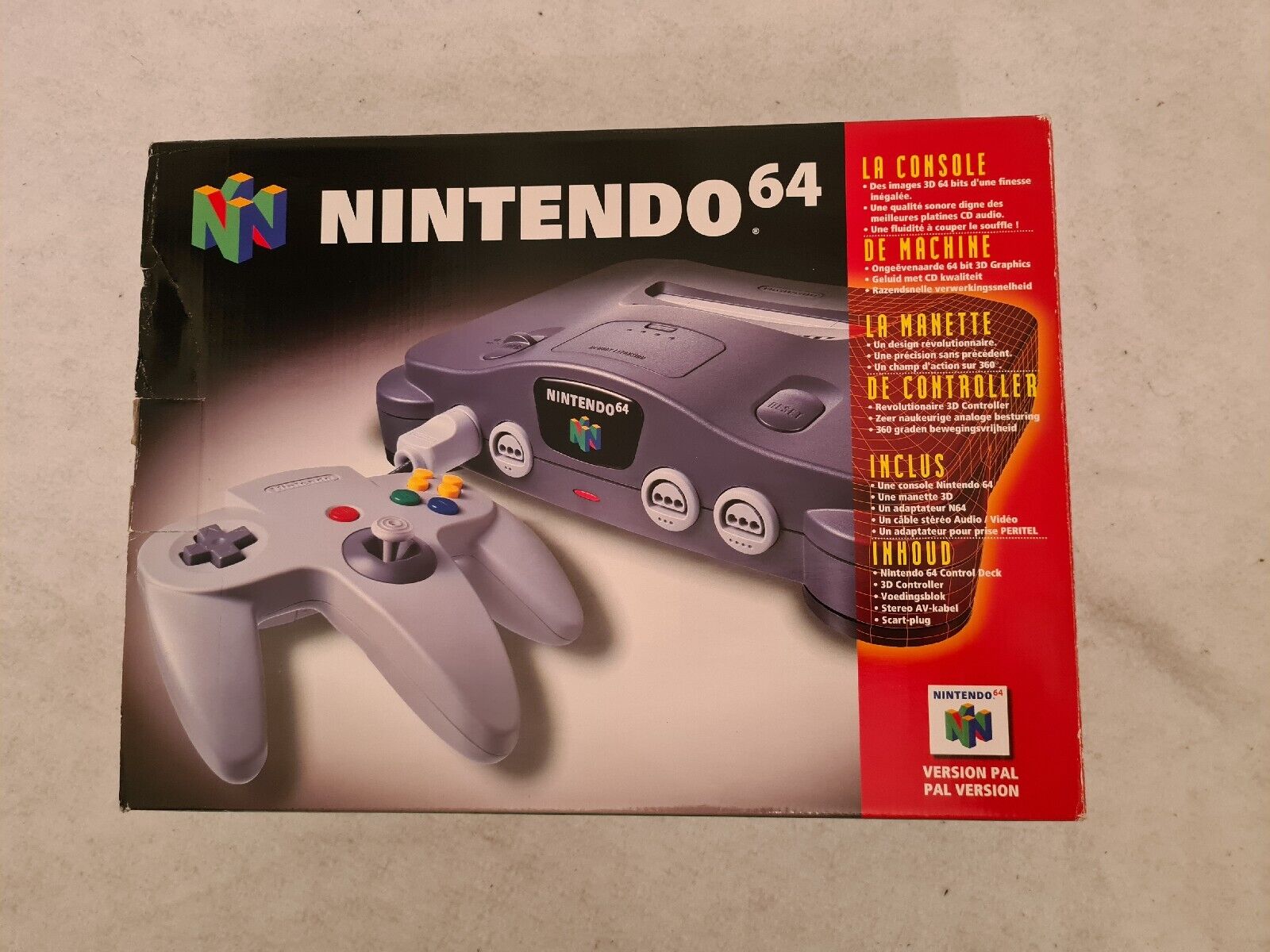 N64 Nintendo 64 Mario Pak Konsole Console OVP - T-Retro-Games 