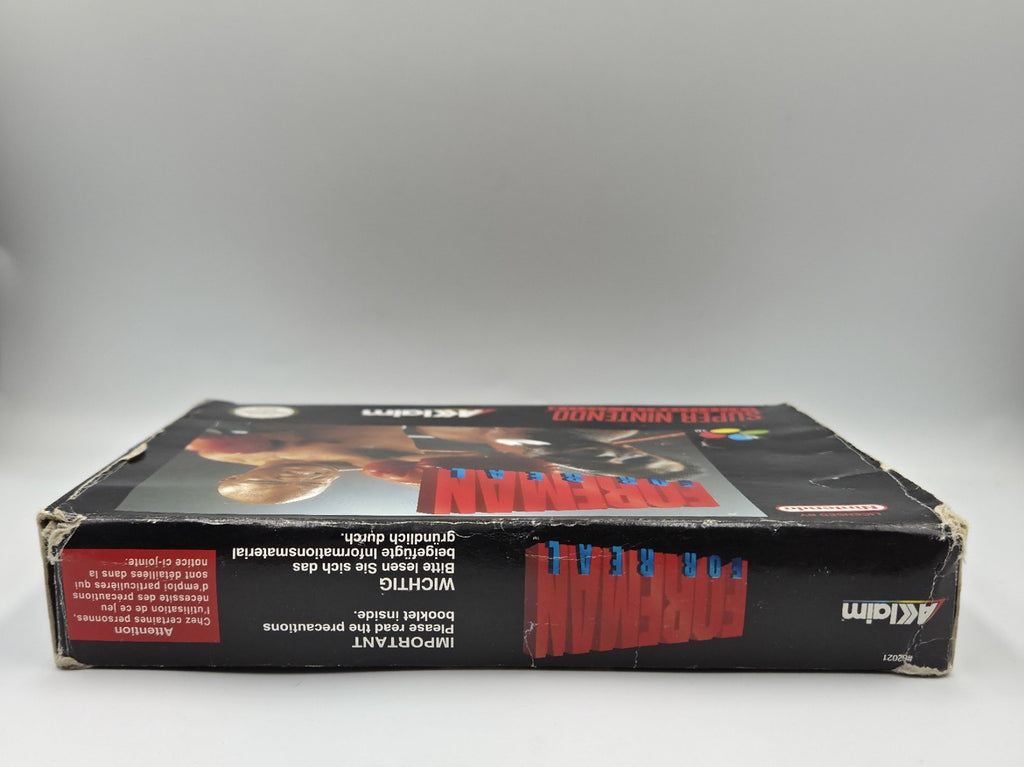 SNES Super Nintendo Spiel Foreman For Real mit OVP und Anleitung EUR