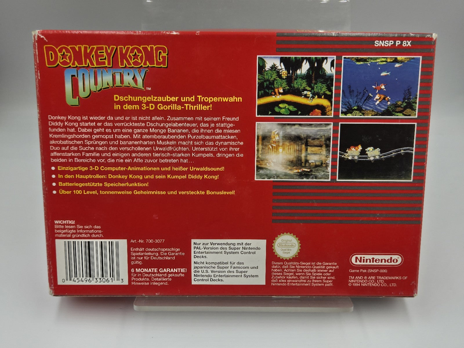 SNES Super Nintendo Donkey Kong Country mit OVP und Anleitung NOE