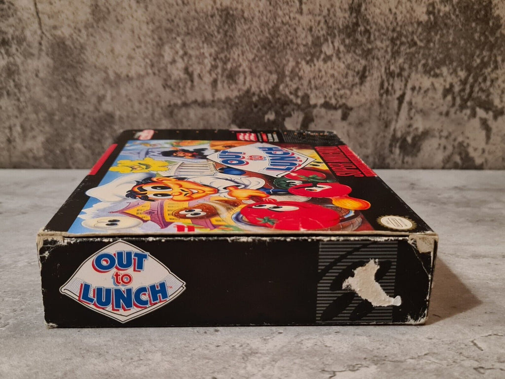 SNES Super Nintendo Out to Lunch mit OVP und Anleitung NTSC-USA - T-Retro-Games 