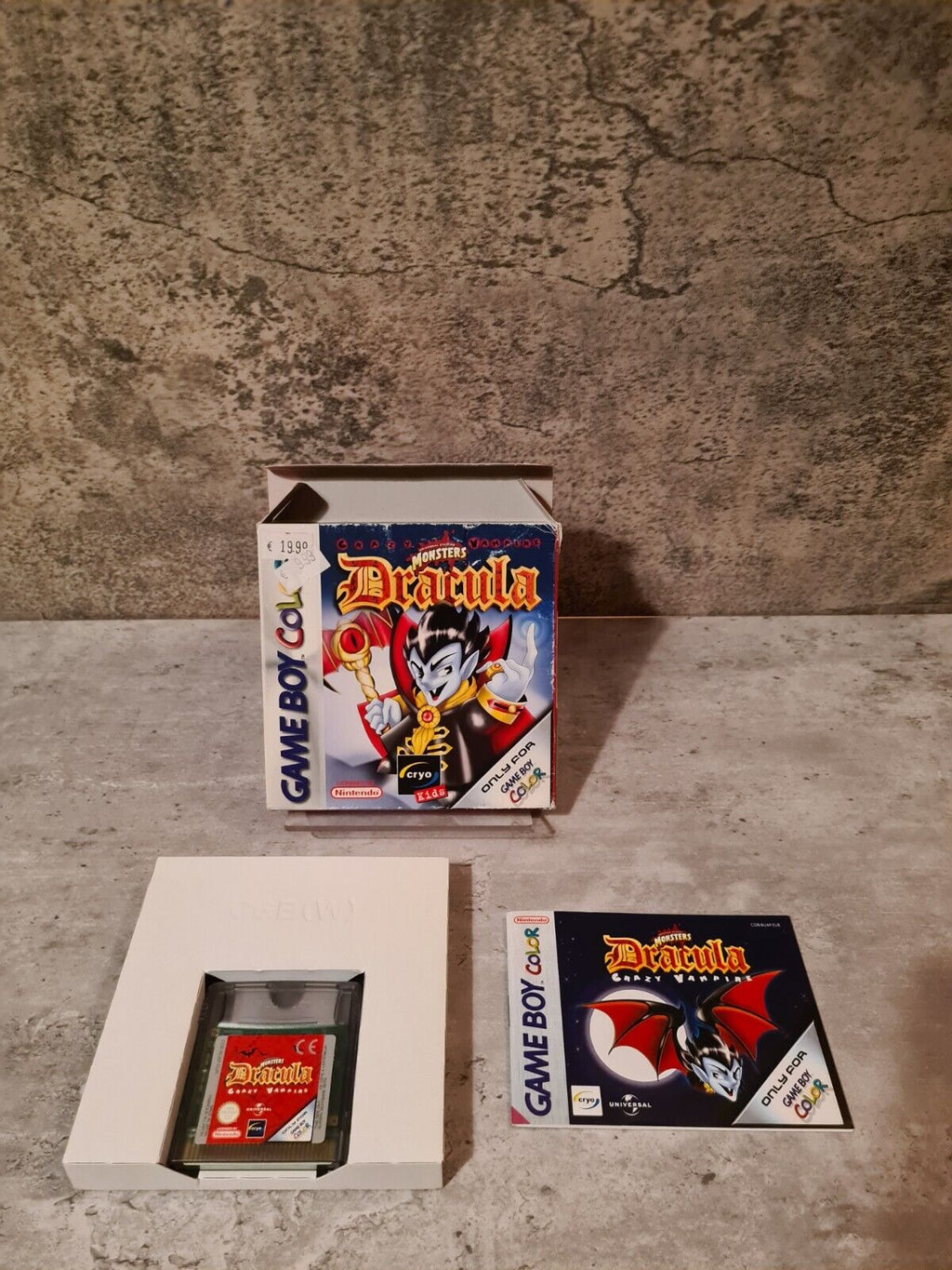 Gameboy Color Dracula Crazy Vampire mit OVP und Anleitung EUR - T-Retro-Games 