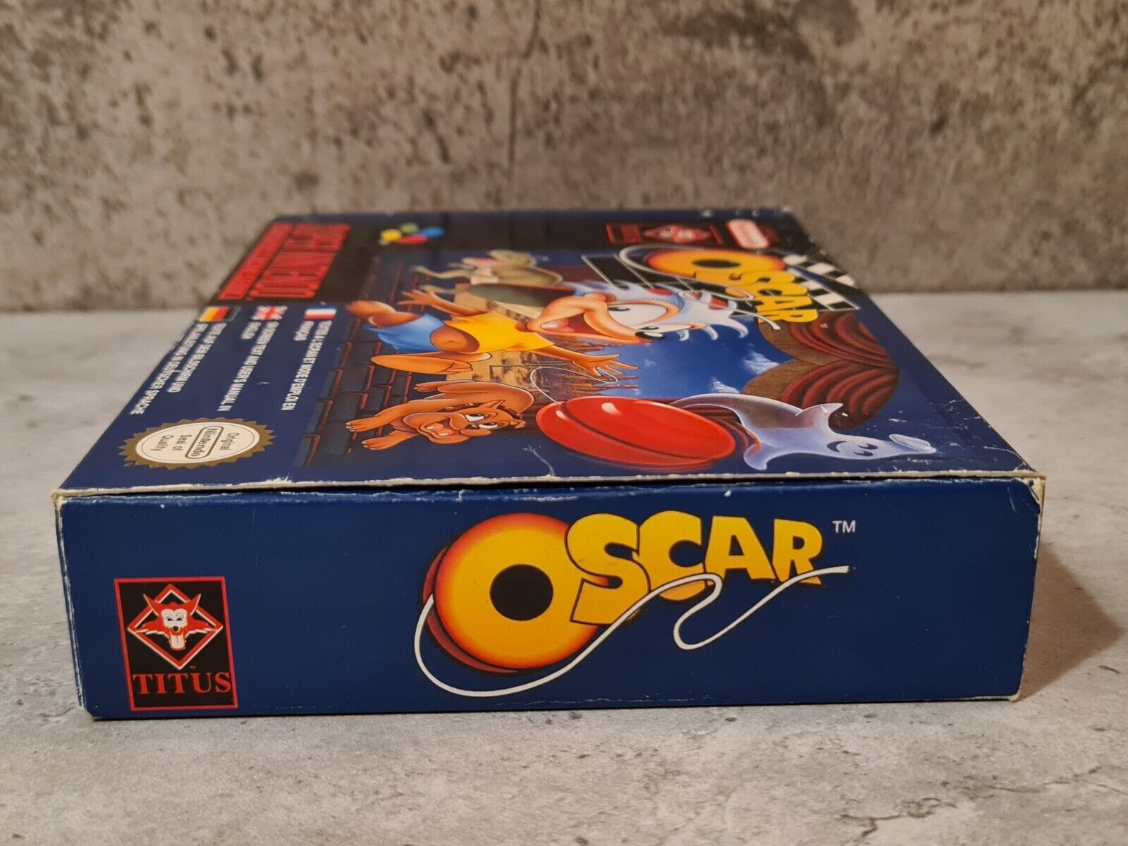 SNES Super Nintendo Oscar mit OVP und Anleitung EUR - T-Retro-Games 
