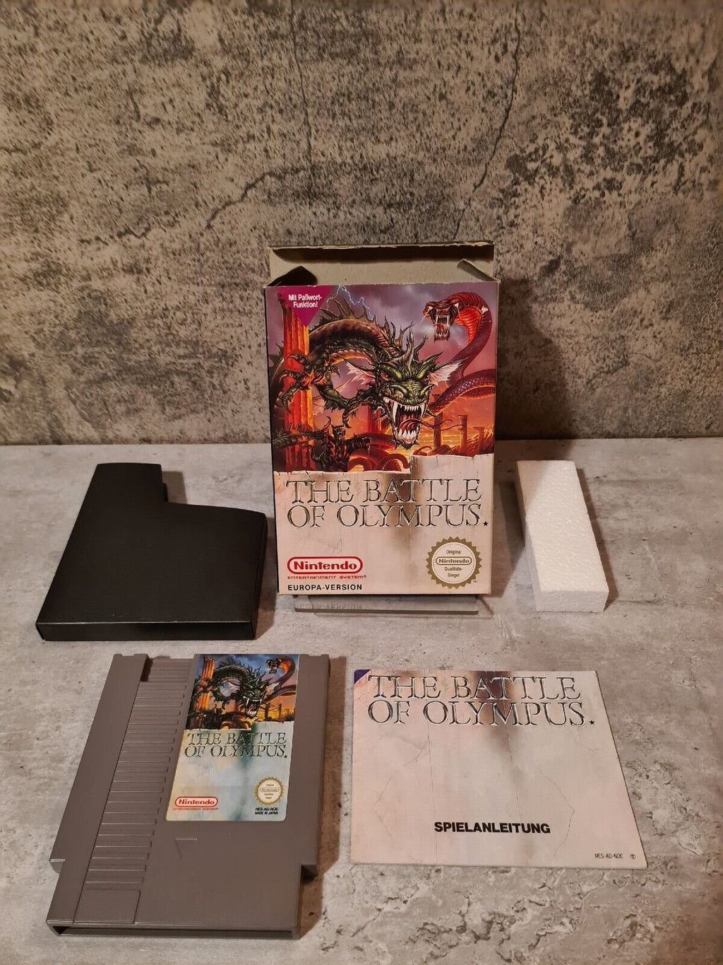 NES The Battle of Olympus mit OVP und Anleitung NOE - T-Retro-Games 