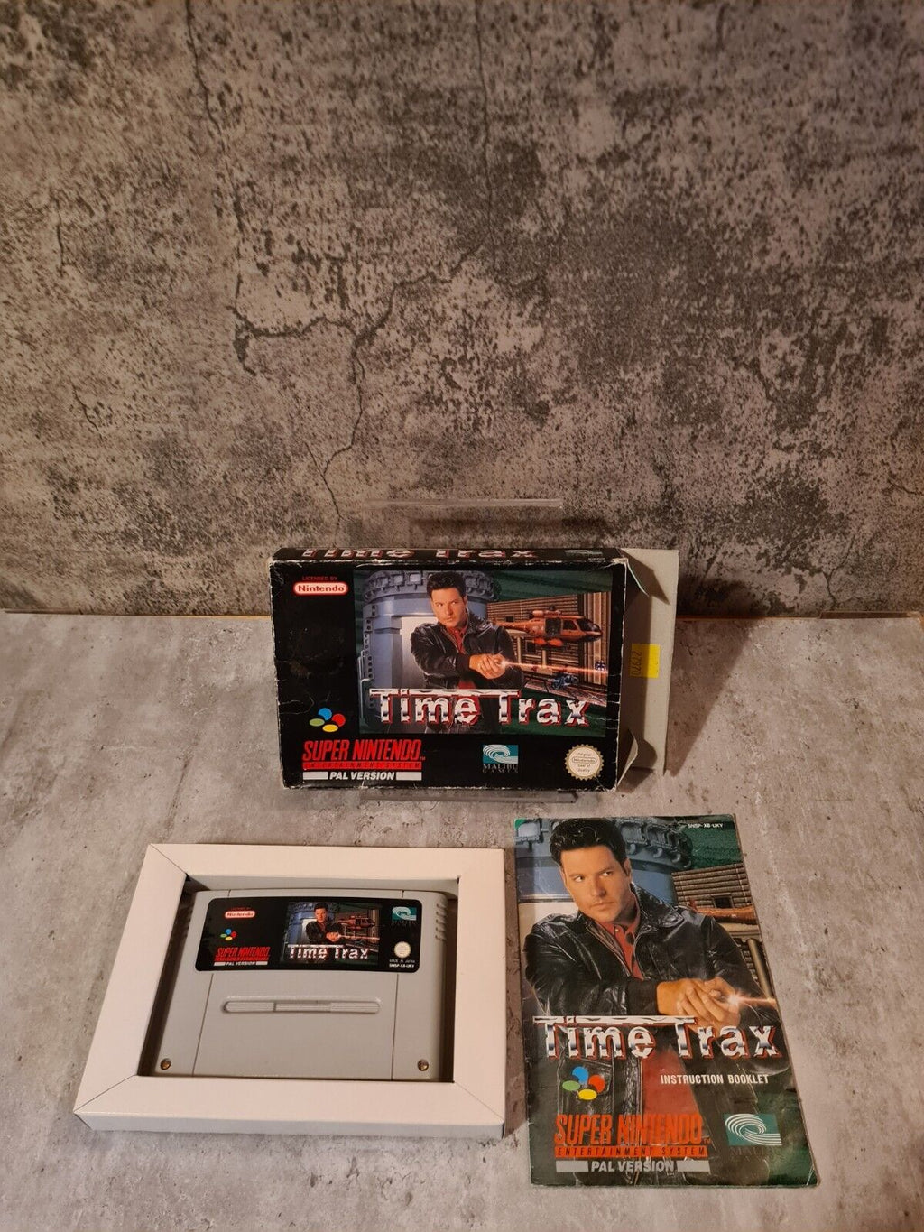 SNES Super Nintendo Time Trax mit OVP und Anleitung UKV - T-Retro-Games 