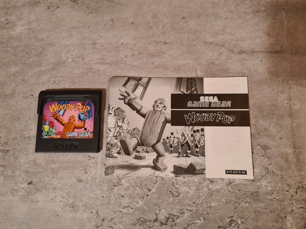 Sega Game Gear Woody Pop mit OVP und Anleitung Multi Language - T-Retro-Games 